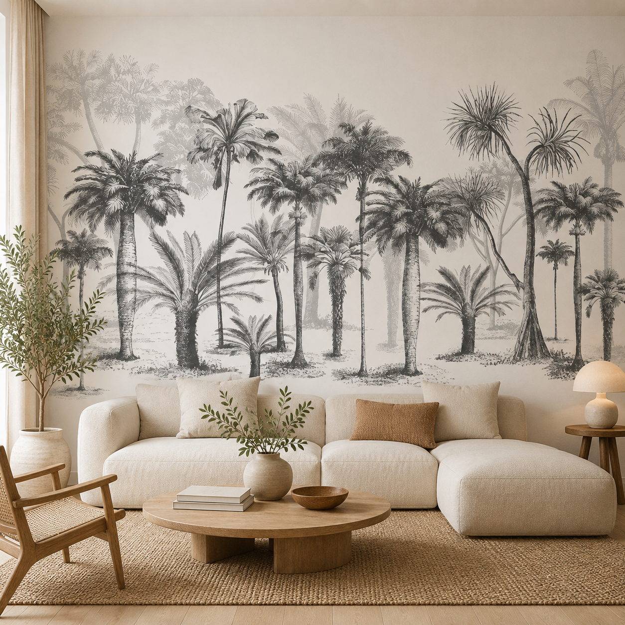 Papier Peint Ombres Tropicales