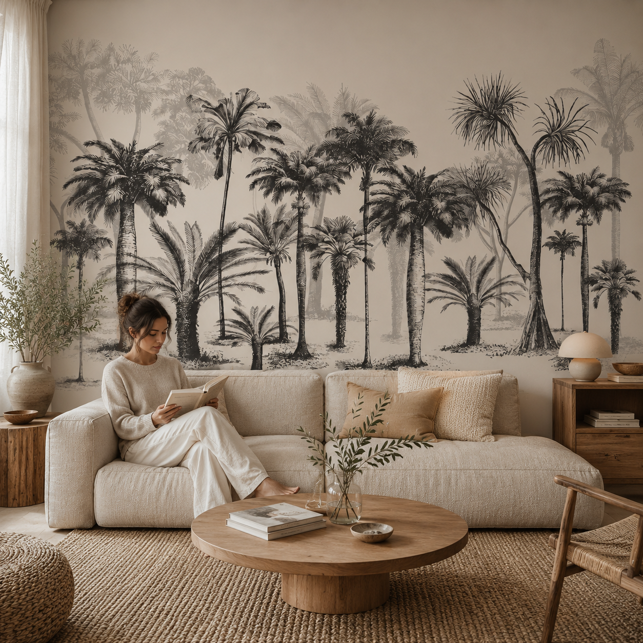 Papier Peint Ombres Tropicales