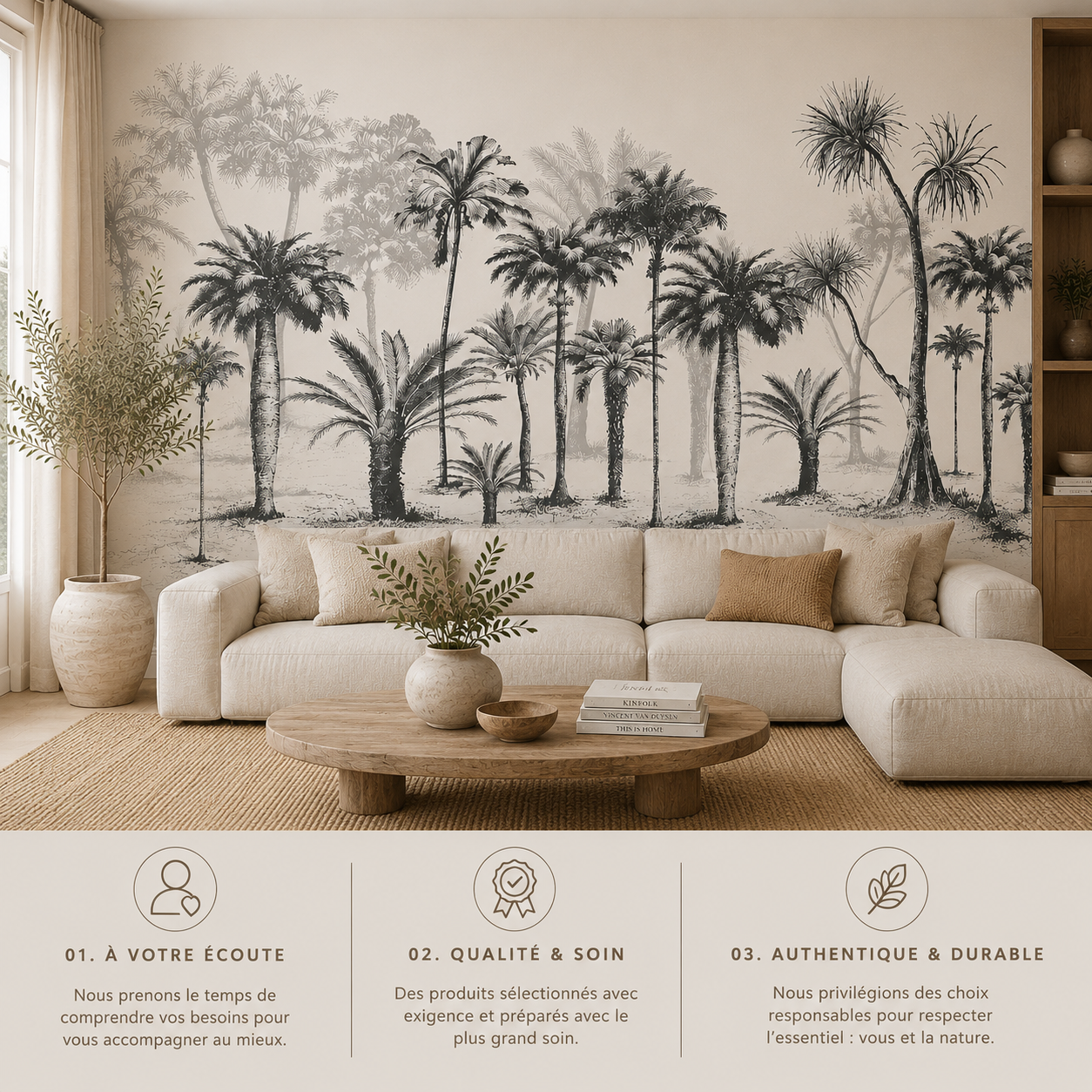 Papier Peint Ombres Tropicales
