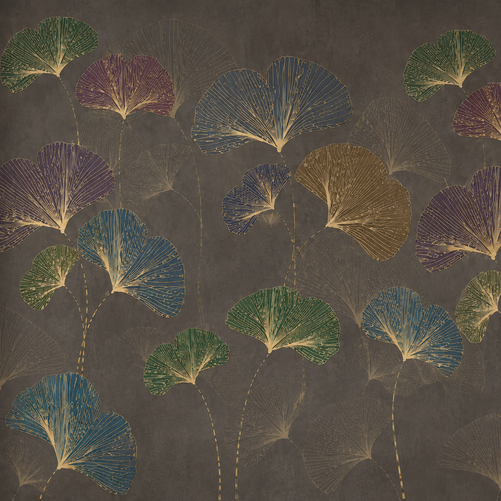 Ginkgo Impérial : décor à plat