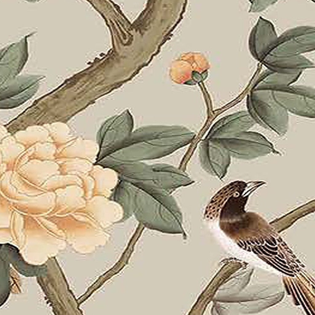 Pivoines Impériales : détail du décor